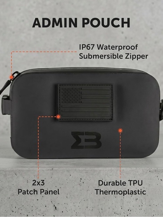 Other - Black Admin Pouch with Patch Panel